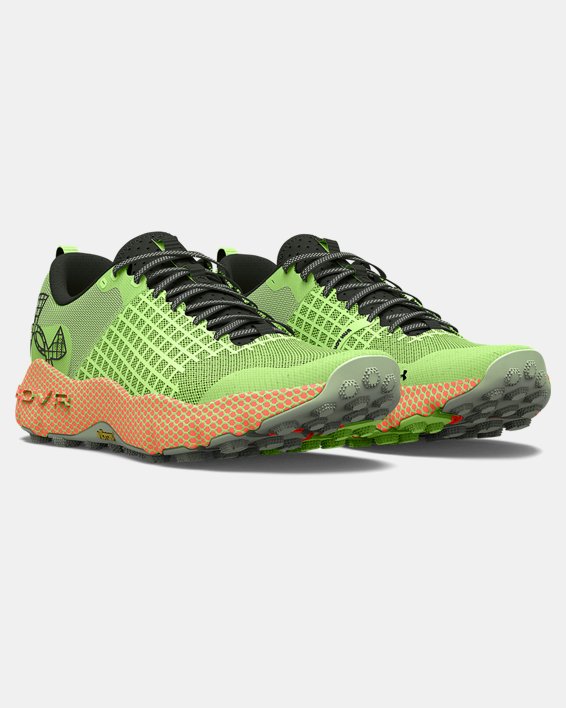 Unisex UA HOVR™ Ridge Trail Running Shoes, Green, pdpMainDesktop image number 3